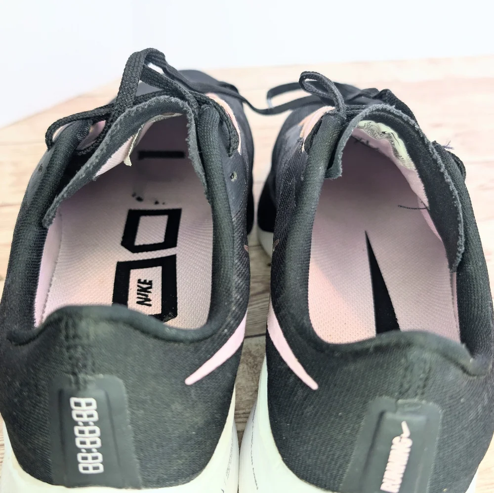 Nike Pegasus Zoom Black Pink White Trainers Sneakers Size 10